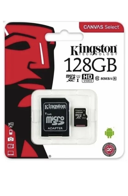 Карта памяти microSD 128 Gb + SD адаптер