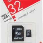 Карта памяти 32 гигабайта microSD + SD адаптер