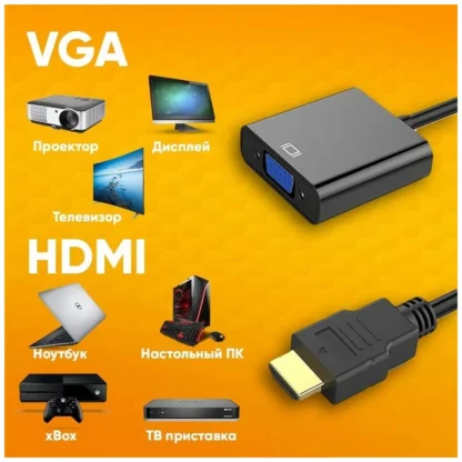 Видео переходник из HDMI на VGA