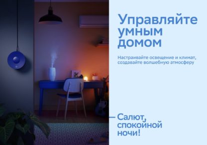 Умная Bluetooth Wi-Fi колонка красного цвета с голосовым помощником Салют