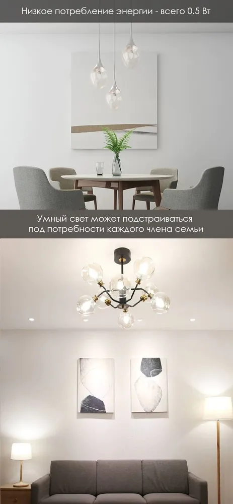 Умная блютуз LED лампочка