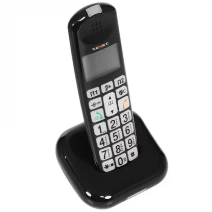 Беспроводной черный офисный телефон (GAP, АОН, Caller ID)