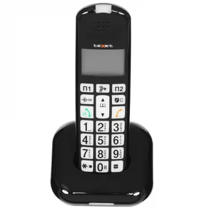 Беспроводной черный офисный телефон (GAP, АОН, Caller ID)