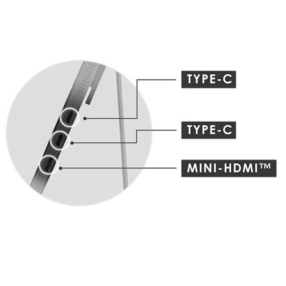 Портативный монитор 15,6 дюймов со встроенными колонками (USB Type-C, mini HDMI)