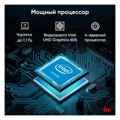 Моноблок 23,8 дюйма для дома, офиса (Intel Pentium 1.1 ГГц, RAM 8ГБ, SSD диск 256ГБ)