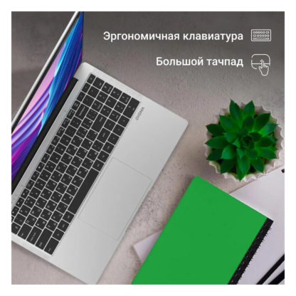 Ноутбук 15.6 дюймов (Intel Pentium 4х ядерный 1,1 ГГц, RAM 4ГБ, SSD диск 128ГБ, Windows 11 Professional)