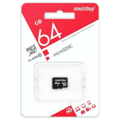 Карта памяти microSD на 64 гигабайта (без адаптера)