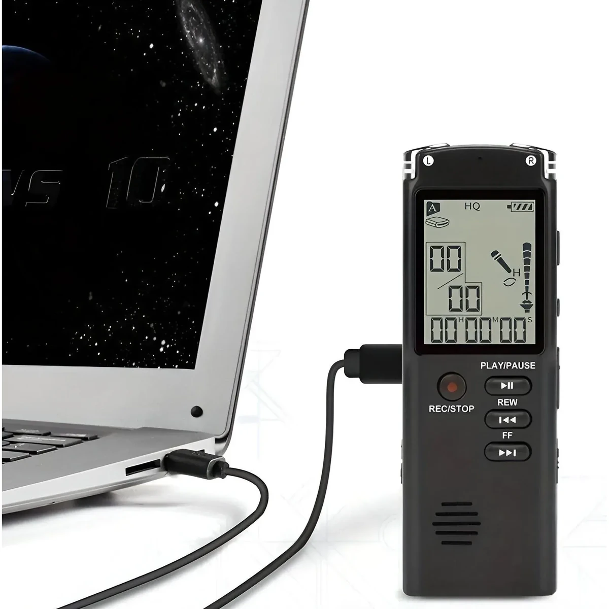 Подключение цифрового диктофона к компьютеру через USB