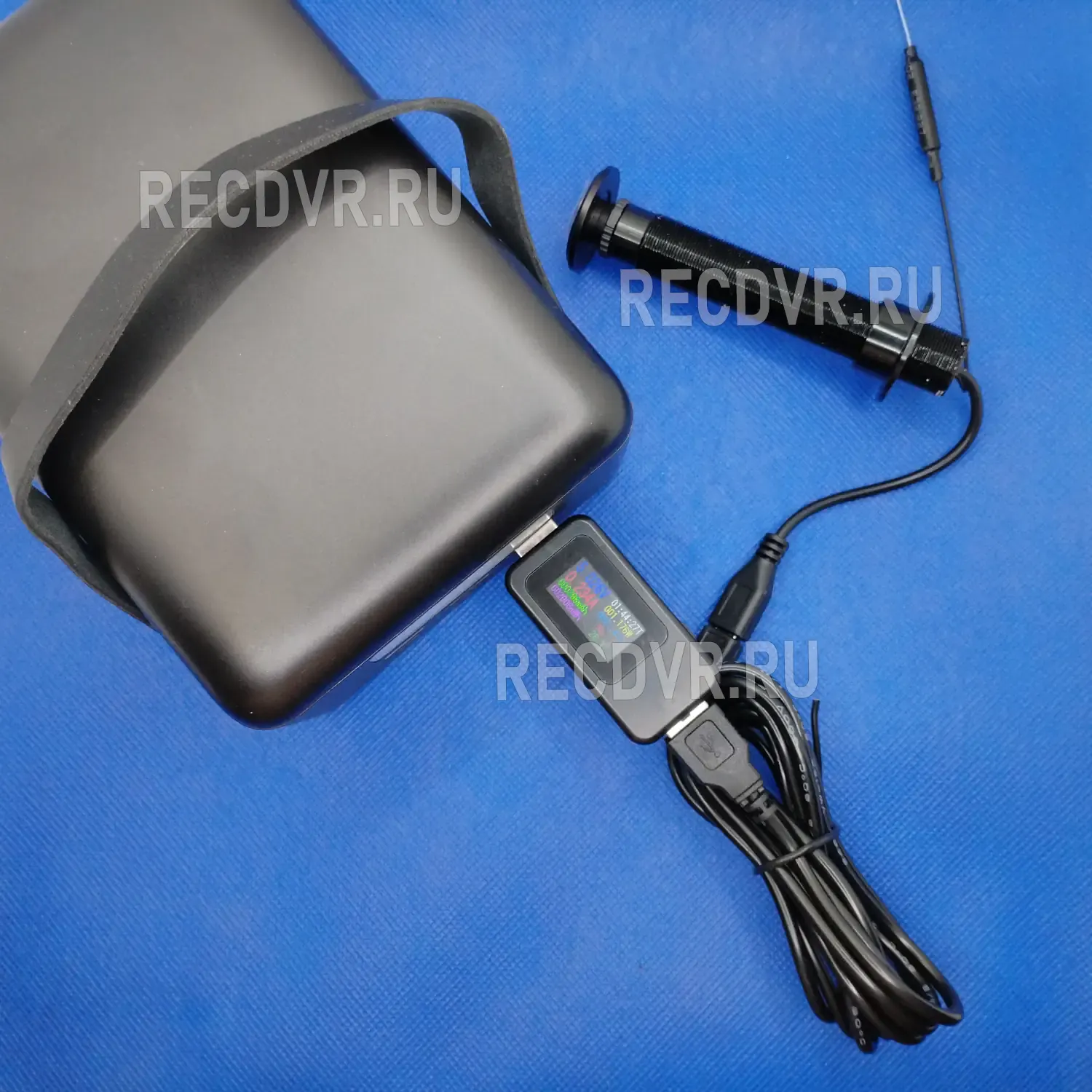 Проверка времени работы видеоглазка от аккумулятора при помощи USB тестера Проверка времени работы видеоглазка от аккумулятора при помощи USB тестера