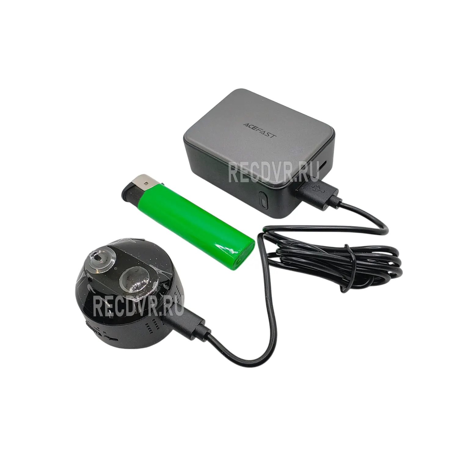 Комплект 4G микрокамеры TapCam RV-45A с аккумулятором и кабелем питания