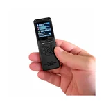 Диктофон TapRec TR-650 для лекций в руке с включенным экраном