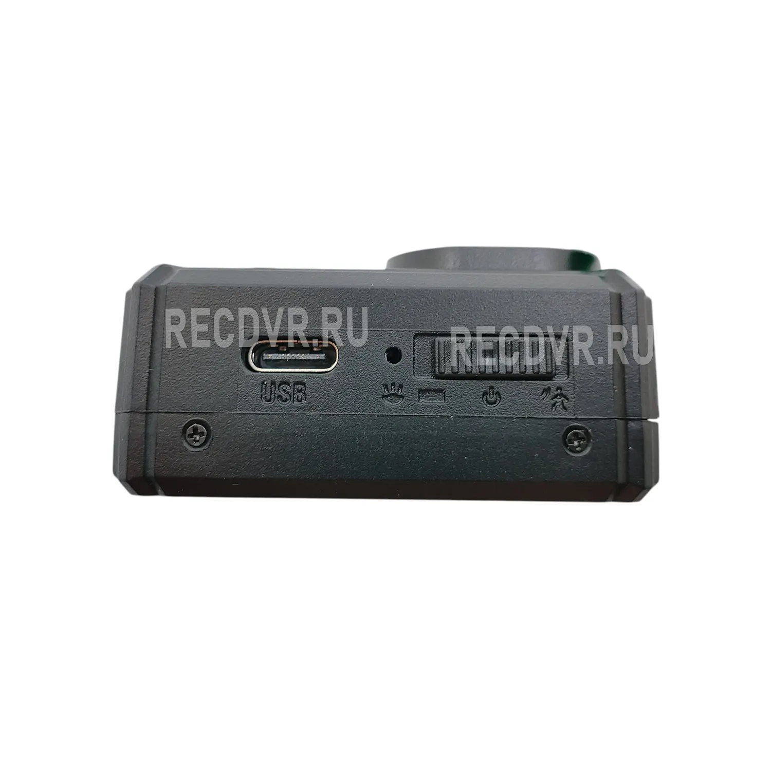Боковая панель камеры с разъемом USB Type-C и переключателем питания
